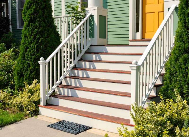 Stair Railing Staining