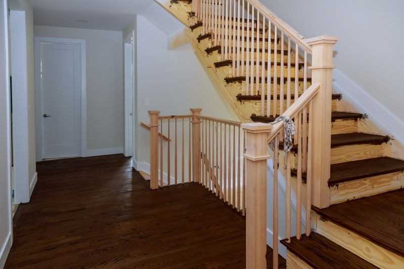 Stair Railing Staining