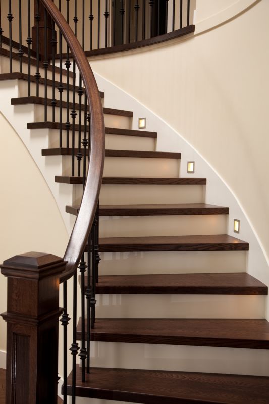 Stair Railing Staining