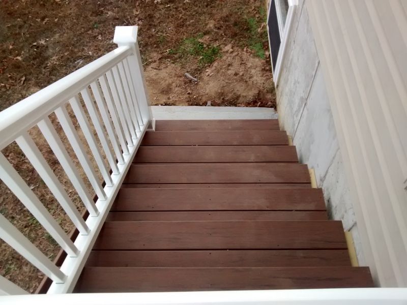 Stair Railing Staining