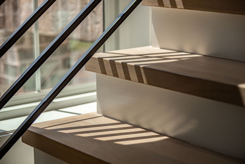 Stair Railing Staining