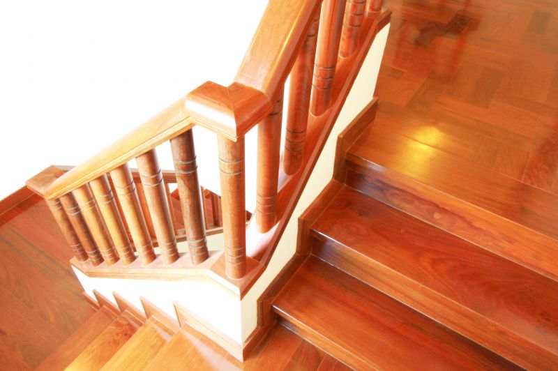Stair Railing Staining