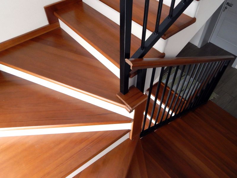 Stair Railing Staining
