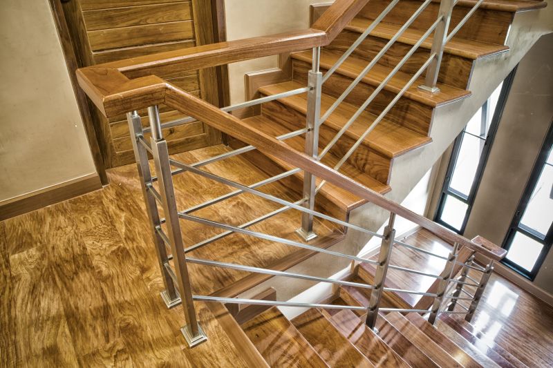 Stair Railing Staining