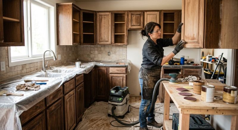 Wood Cabinet Refinishing in Terre Haute, IN
